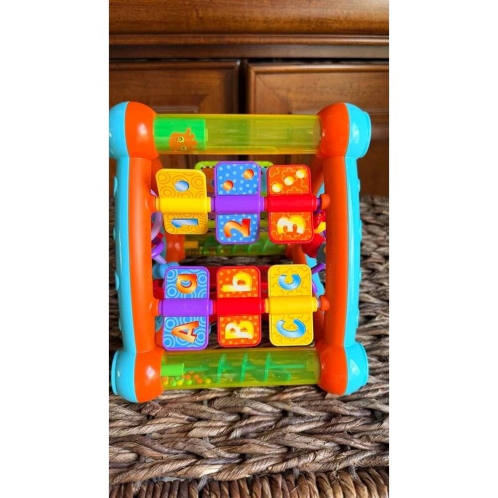 Baby Activity Triangle Sensory Toy Bead Maze Mirror Spinners